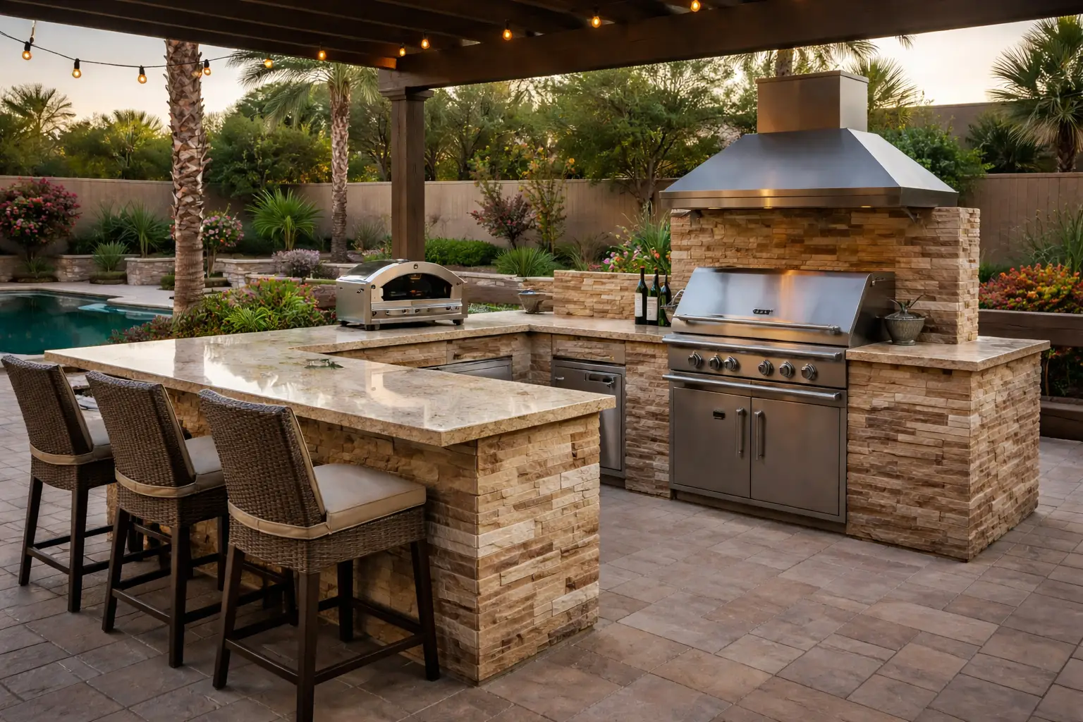 Bless Tierra Custom Outdoor Kitchen