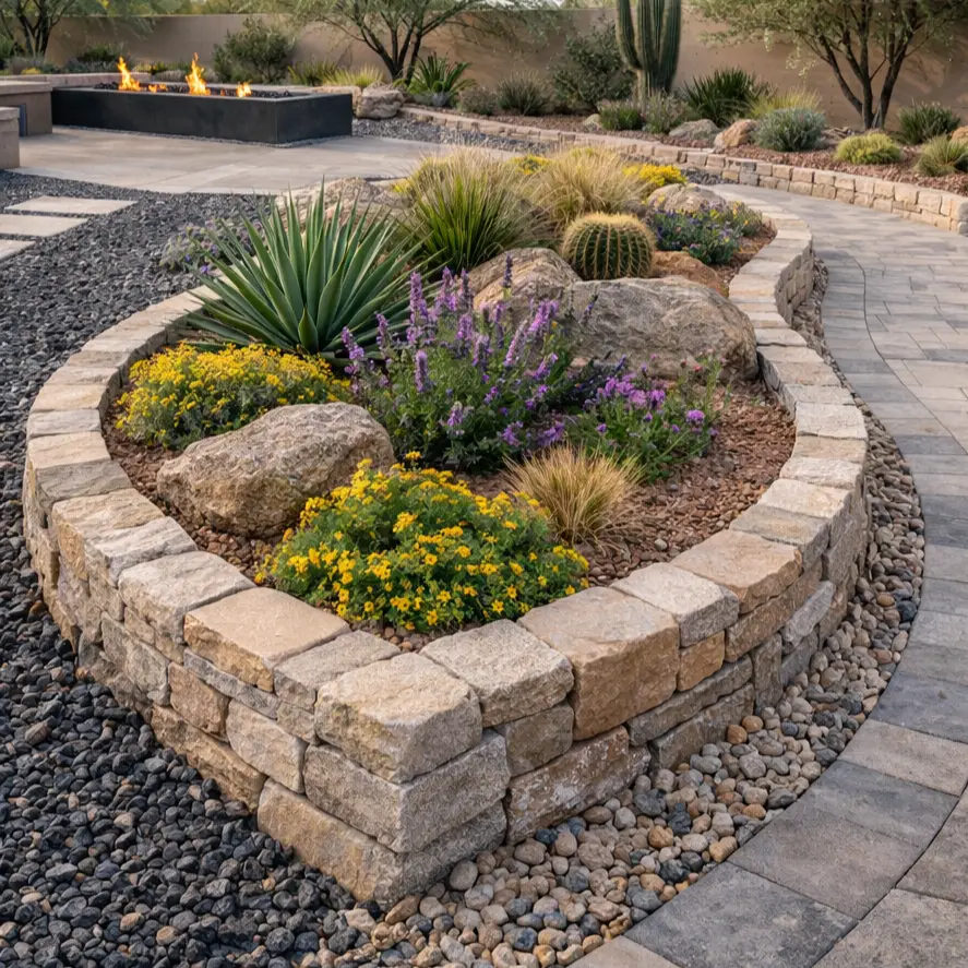Stone Borders & Garden Edging